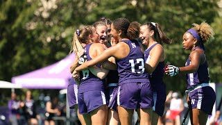 Field Hockey  Northwestern Runs Wild over Indiana in Big Ten Opener [upl. by Grannias]