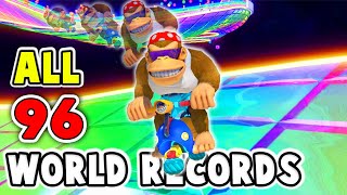 Reacting to EVERY Mario Kart 8 Deluxe 200cc World Record [upl. by Lorenzana]