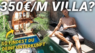 EINE BALI VILLA MIETEN  So finden wir günstige Unterkünfte auf Bali [upl. by Eladnor]