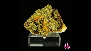 Pyromorphite quottête moutardequot sur baryte Origine Chaillac France années 80  Ref419 [upl. by Aleibarg120]