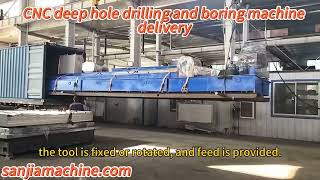 CNC deep hole drilling and boring machine [upl. by Mis]