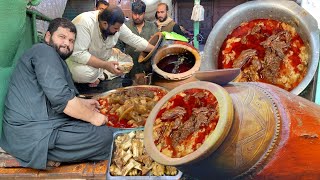 Best Peshawari Desi Nashta  Sheikh Siri Paye Recipe  200 Kg Siri Paye Recipe  Heads amp Legs Fry [upl. by Acemaj]