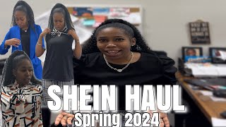 Huge SHEIN HAUL  Spring 2024 Edition Work  Casual Clothes [upl. by Lizzy]