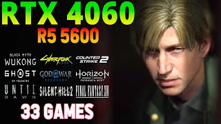 RTX 4060  Ryzen 5 5600  33 Games Tested  2024 Gaming Benchmarks [upl. by Belding]