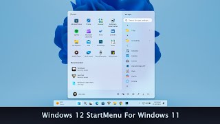 Windows 12 Taskbar and StartMenu For Windows 11 [upl. by Olly]