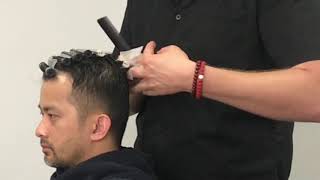 How to Perming on Mens Hair  Hair Perming  Hair Perms ft jmbarber1189 [upl. by Kendrick]