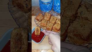 Bread Pakoda recipe 🤤 how to make bread pakora shortsvideo cooking [upl. by Assilym237]