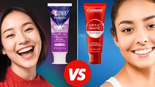 Crest 3D White vs Colgate Optic White Toothpaste What Is 1 Recommended Whitening Toothpaste [upl. by Ruyam]