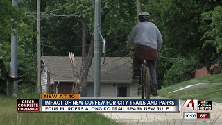 Impact of new curfew for Kansas City trails parks [upl. by Nirrat]