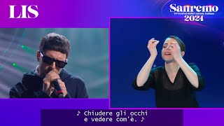 LIS Sanremo 2024  Gazzelle canta Tutto qui [upl. by Rutter729]