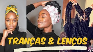 5 PENTEADOS COM TRANÇAS  USANDO LENÇO OU BANDANA [upl. by Braasch394]