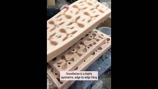 Making sculpture art using tessellating shapesPartner nugewants 4 shorts viralvideo [upl. by Clift]