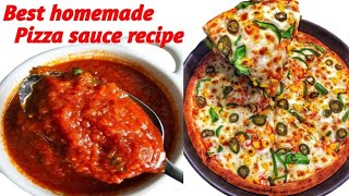 Homemade spicy pizza sauce recipe how to make pizza sauce with fresh tomatoes bakesnspices [upl. by Eceinhoj]