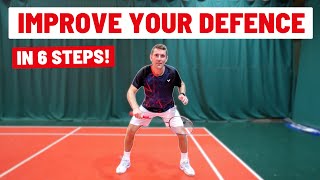 How To Defend A Powerful Smash In Badminton 6 Steps [upl. by Abercromby]