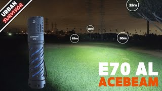 ACEBEAM E70 AL 21700 EDC Flashlight 4600 Lumens 240m throw 14400cd [upl. by Adirahs397]