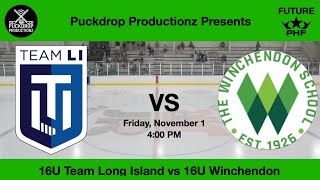 Winchendon School 16U vs Team Long Island [upl. by Eibo]