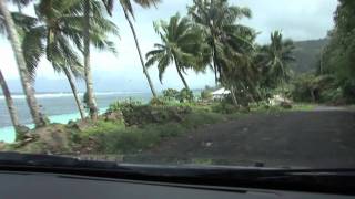 Drive Thru Lalomanu Aleipata region of Samoa [upl. by Eelarat]