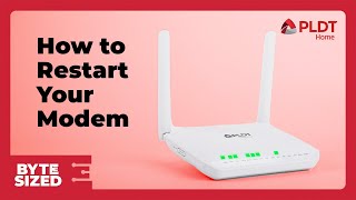 How to restart your modem  BYTE SIZED [upl. by Hanschen390]