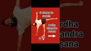 5 Steps To Reach Ardha Chandra Asana  Iyengar Yoga [upl. by Hillery]