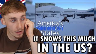 Brit Reacting to The 10 SNOWIEST STATES in AMERICA [upl. by Cleveland]