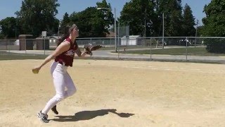 Maggie McGurk 14U Pitcher Streator IL [upl. by Assirak]