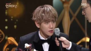 СUT2 161231 EXO Baekhyun  SBS Drama Awards Daisy RfStewart [upl. by Bennink]