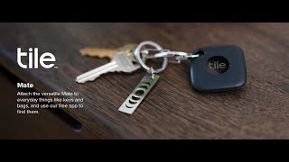 Tile Mate 2022 1PackBlack Bluetooth Tracker Keys Finder and Item Locator for Keys Bags [upl. by Annice]