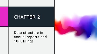 Data structure of the 10 K filings [upl. by Richers]