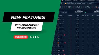 Optimizer and Sim NEW FEATURES [upl. by Cindi]