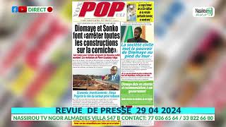 REVUE DE PRESSE 29 04 2024 [upl. by Rovit]