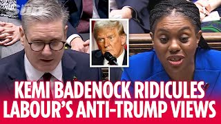 Kemi Badenock ridicules Labours antiTrump hypocrisy at her first PMQs [upl. by Negah]