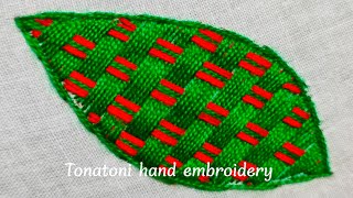 bordados a mano paso a pasoromanian stitch embroidery bordados de servilletas [upl. by Thorvald12]