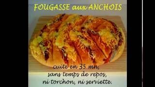 Fougasse aux Anchois sans temps de repos [upl. by Castor]