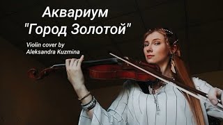 Аквариум  quot Город Золотойquot  Violin Cover by Aleksandra Kuzmina [upl. by Mcknight]