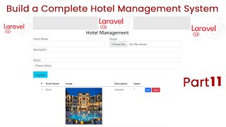 Build a Hotel Management System in Laravel 11 Part 11  Full Project Tutorial [upl. by Samau682]