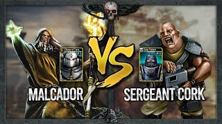 Malcador VS Sergeant Cork  Missions Fight  Replay Match  Horus Heresy Legions [upl. by Honora]