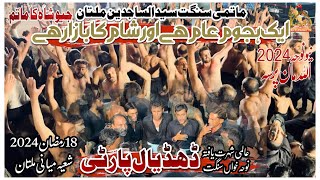 Dhudial Party Noha 2024  Ak Hajum E Aam Hai Or Sham Ka Bazar Hai  18 Ramzan 2024 Shiamiyani Multan [upl. by Anneiv]