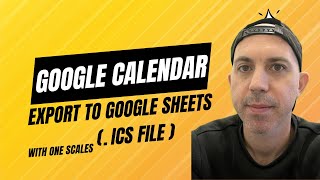 How to Export Google Calendar ICS amp Import to Google Sheets Excel [upl. by Namad619]