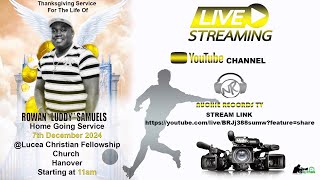 Rowan Samuels Luddy  Thanksgiving Service [upl. by Whitehurst]