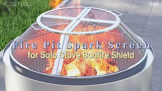 Stainless Steel Fire Pit Screen for Solo Stove [upl. by Eyahs]