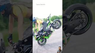 Wow Kiya Stunt Hai 😱🔥 Saidul Stunts ninja kawasakininja biker bikelaver kawasaki yt [upl. by Mazonson]