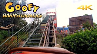 Goofys Barnstormer Roller Coaster Front Seat POV 4K Walt Disney World Magic Kingdom ⁴ᴷ⁶⁰ [upl. by Oicanata]