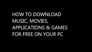 How To Download Games Music Movies Bittorrent uTorrent [upl. by Morie991]