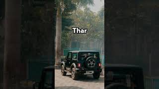 Thar🖤mahindrathar powerfull alloys looksBlackautomobile [upl. by Uke]