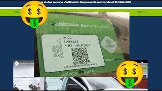 Como detectar una calcomania de Verificacion Responsable Jalisco quotSupuestamente Falsasquot [upl. by Alihet]