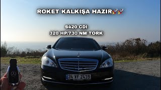 Mercedes W221 S420 CDI  40L V8 320 HP 7GTRONIC  Otoyol Ve Performans Testi  250KMH Hızlanma [upl. by Effy303]