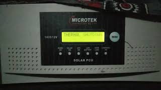 Microtek 1435 solar inverter thermal shutdown [upl. by Eijneb]