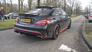 MercedesAMG CLA45 with Custom Catless Downpipe REVS amp LAUNCH CONTROL [upl. by Setsero]