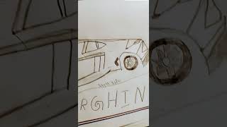 Lamborghini car drawing  short [upl. by Isiah441]