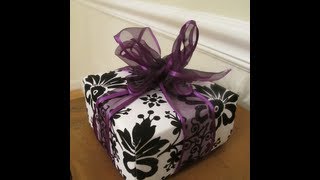 How To Make a Gift Box From Scrapbook Paper DIY Crafts  Thrift Diving [upl. by Trish576]